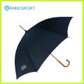 Guarda-chuva de madeira do golfe do punho da curva reta de 23inch * 8k